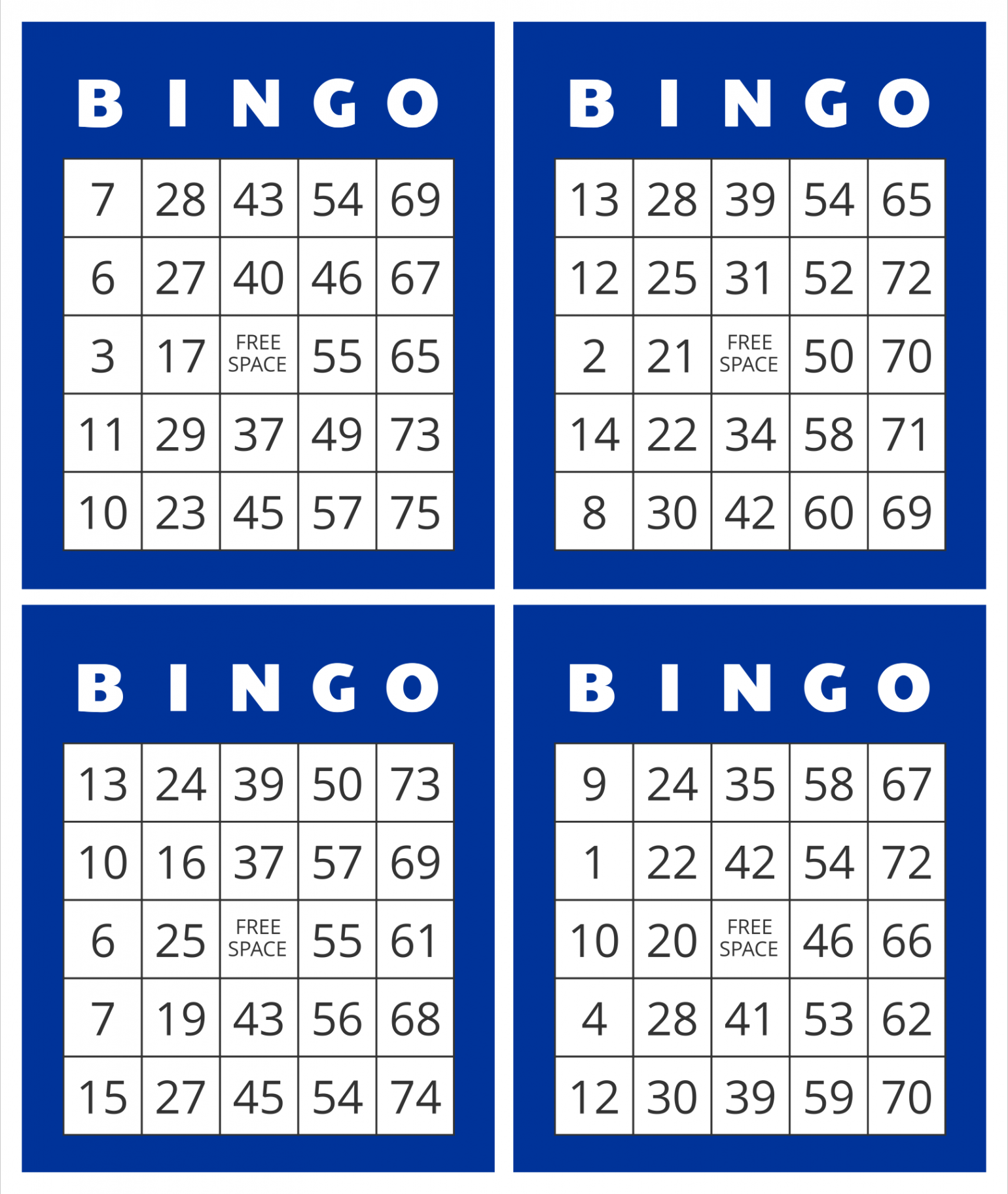 Best Printable Bingo Numbers   PDF for Free at Printablee