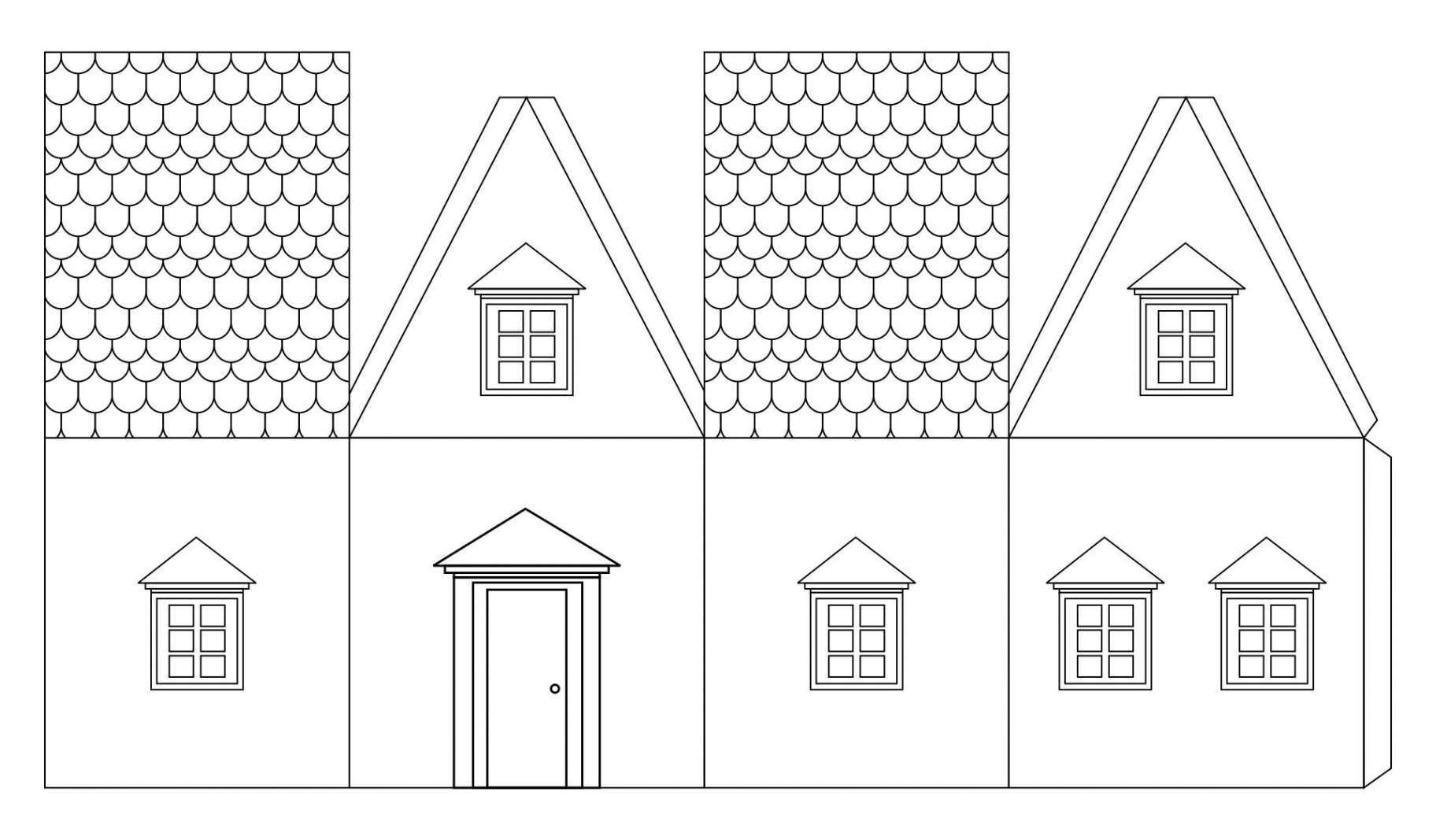 Best Printable Paper House Template PDF for Free at Printablee