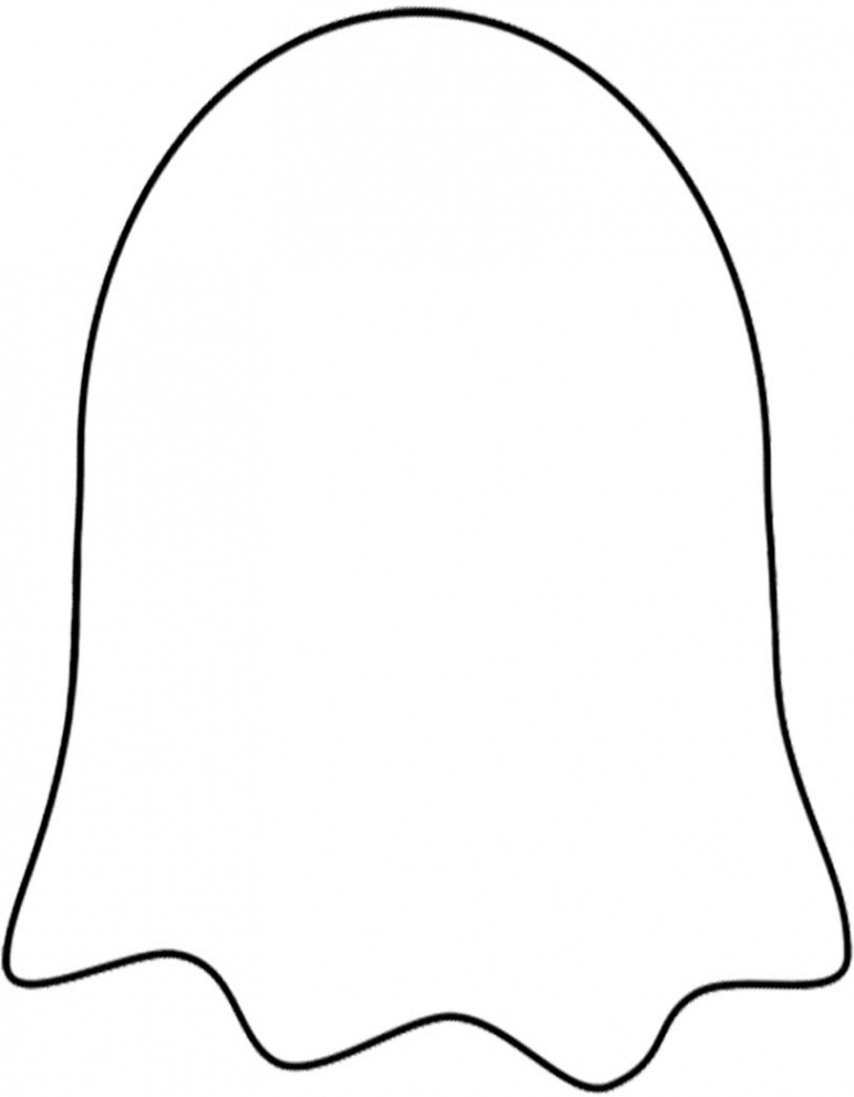 Blank Ghost Template  Rooftop Post Printables