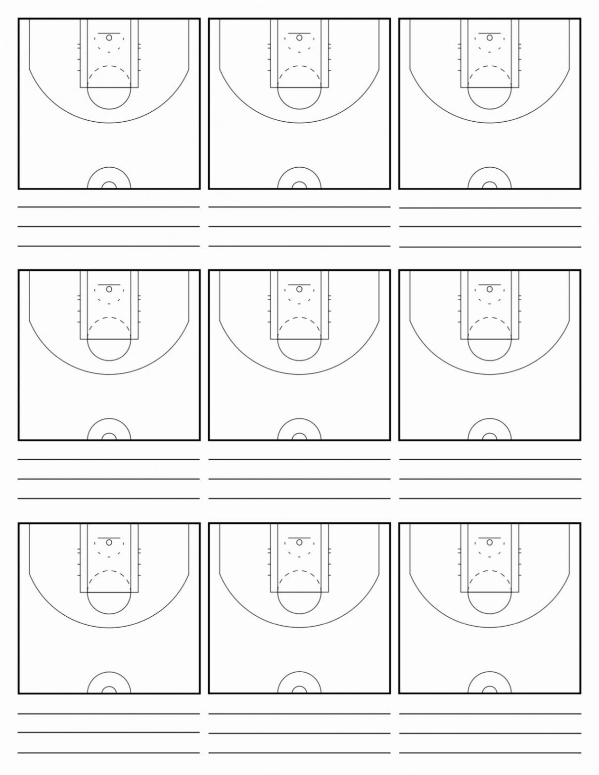 Blank Printable Basketball Practice Plan Template - Printable