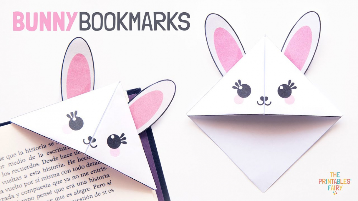 Bunny Corner Bookmark (Easter Craft For Kids) - The Printables Fairy