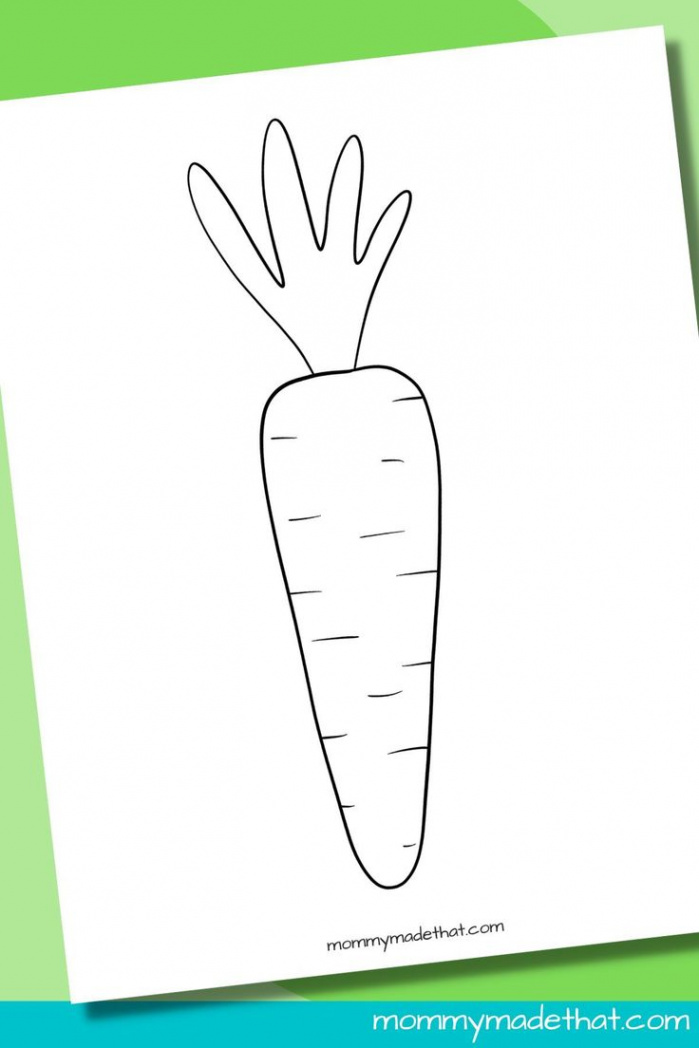 Carrot Templates (Free Printable Outlines) in   Templates