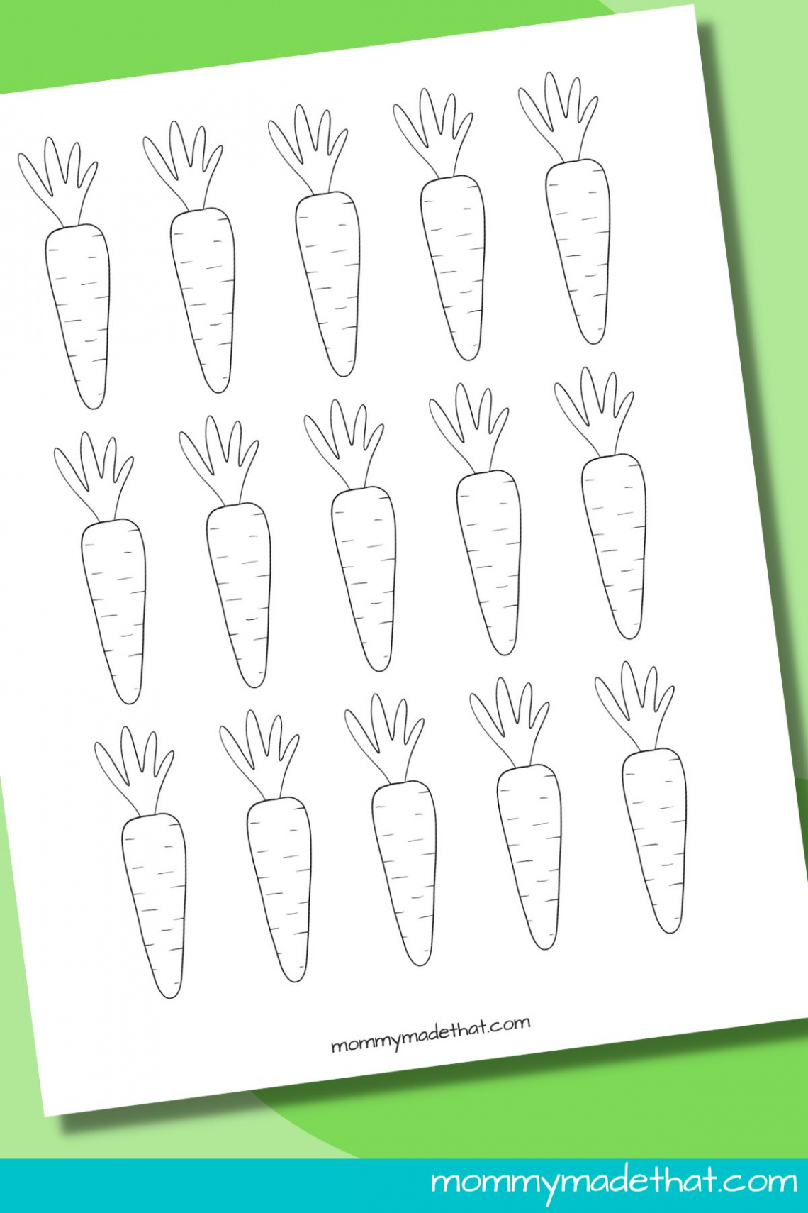 Carrot Templates (Free Printable Outlines)