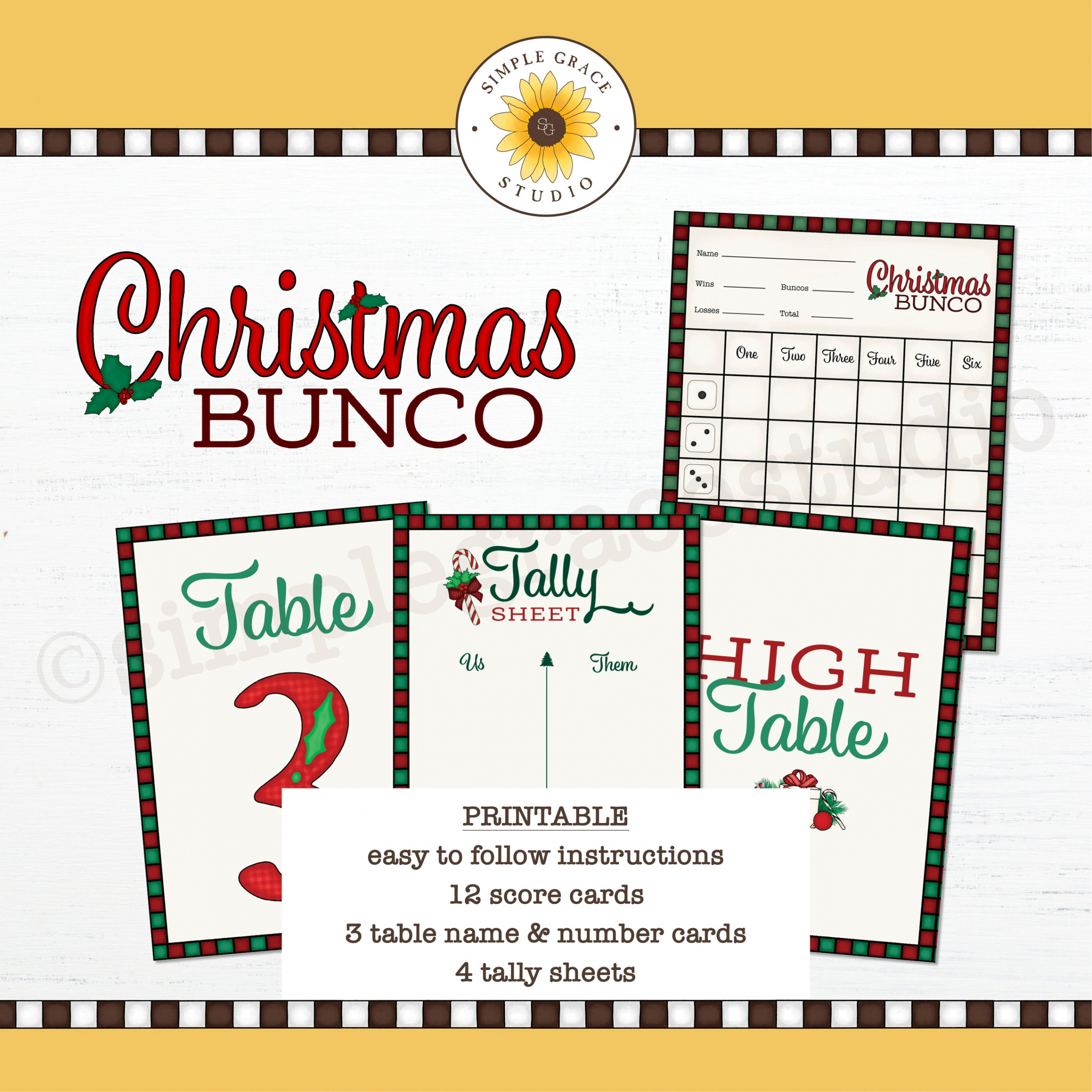 Christmas Bunco