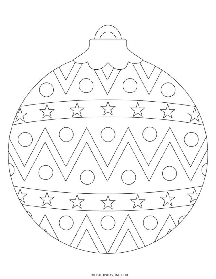 Christmas Ornament Coloring Pages - Kids Activity Zone