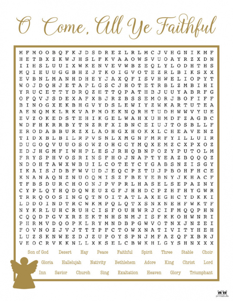 Christmas Word Searches -  Free Printables  Printabulls