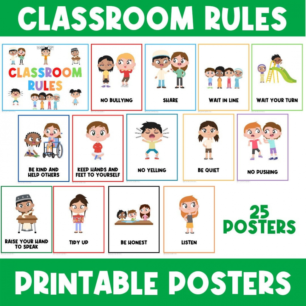 CLASSROOM RULES POSTERS Whole Body Listening Classroom - Etsy