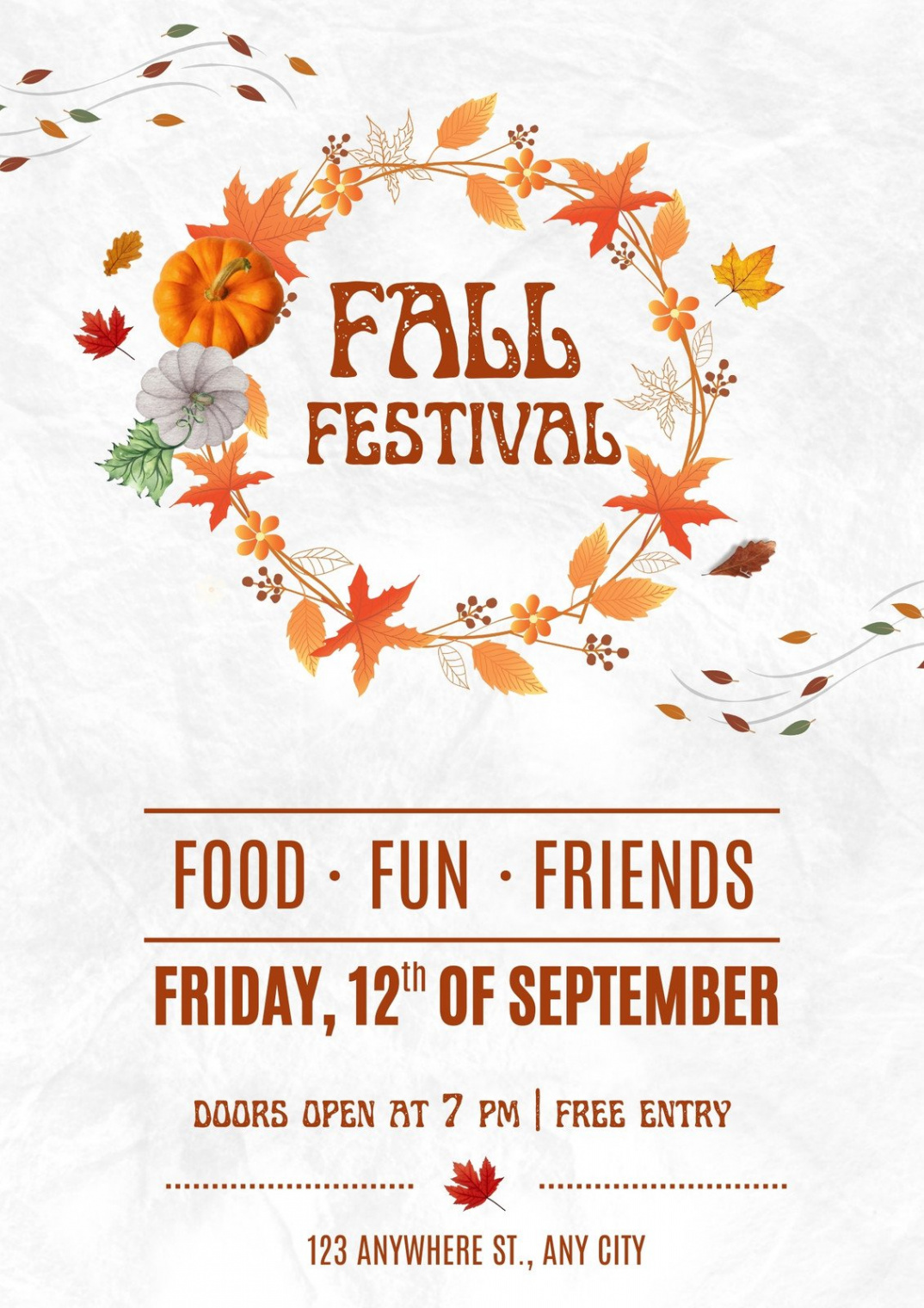 Customize + Fall Flyer Templates Online - Canva