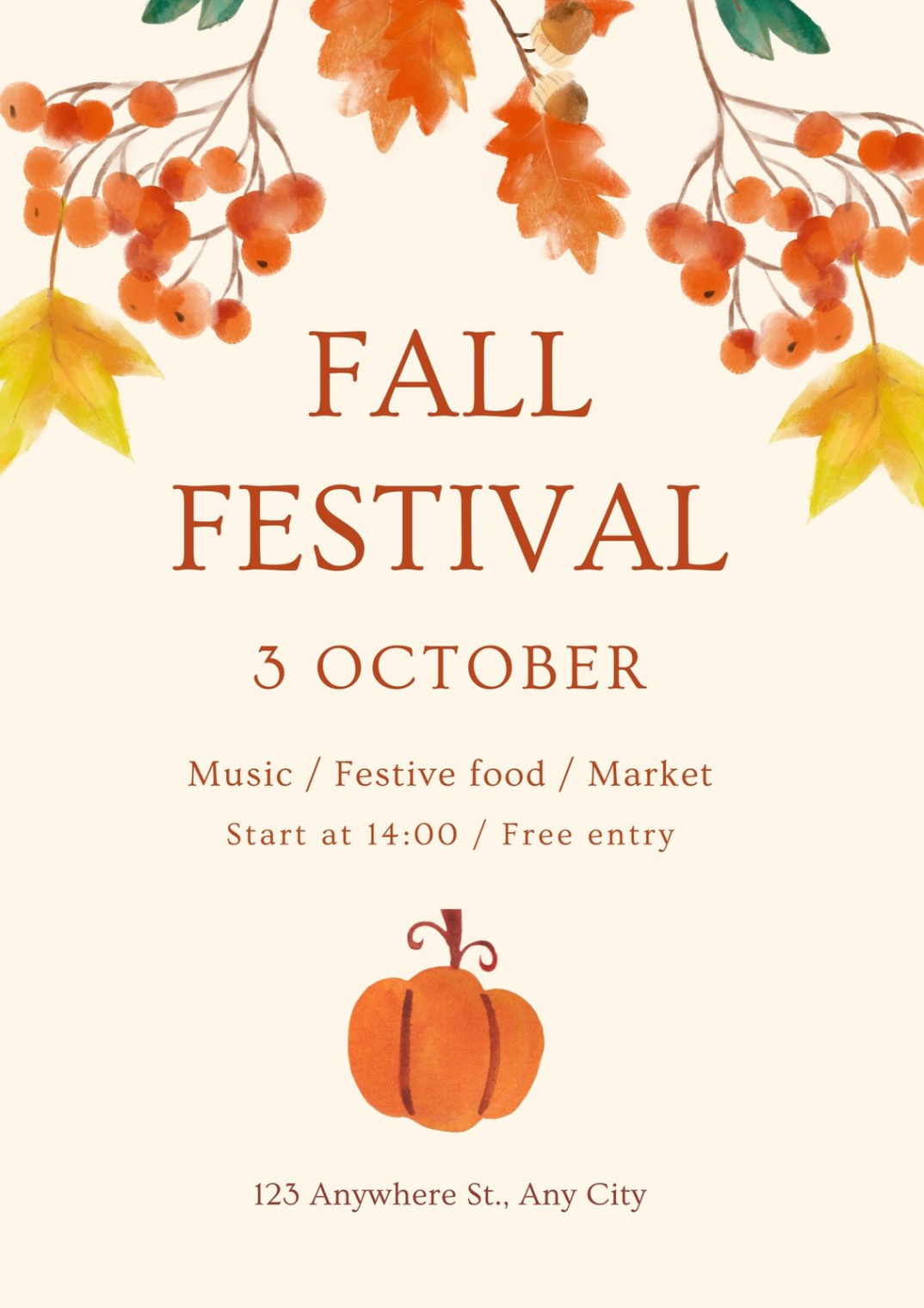 Customize + Fall Flyer Templates Online - Canva