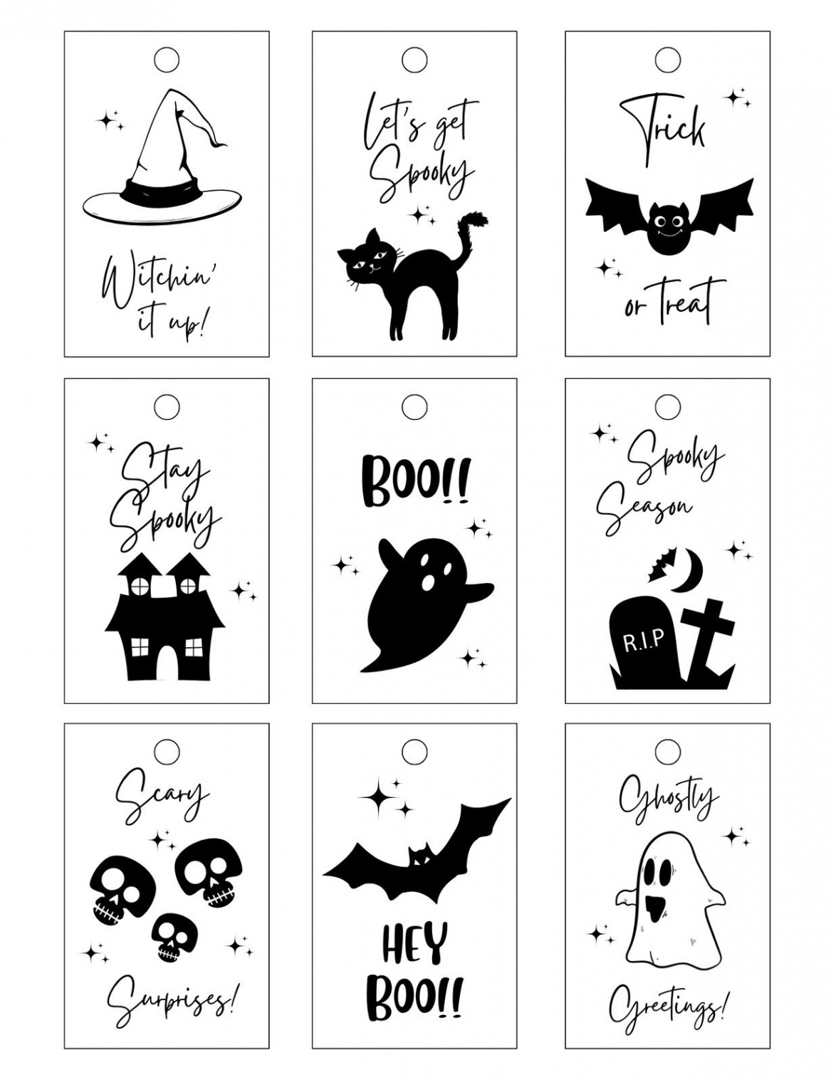 Customize + Halloween Gift Tag Templates Online - Canva