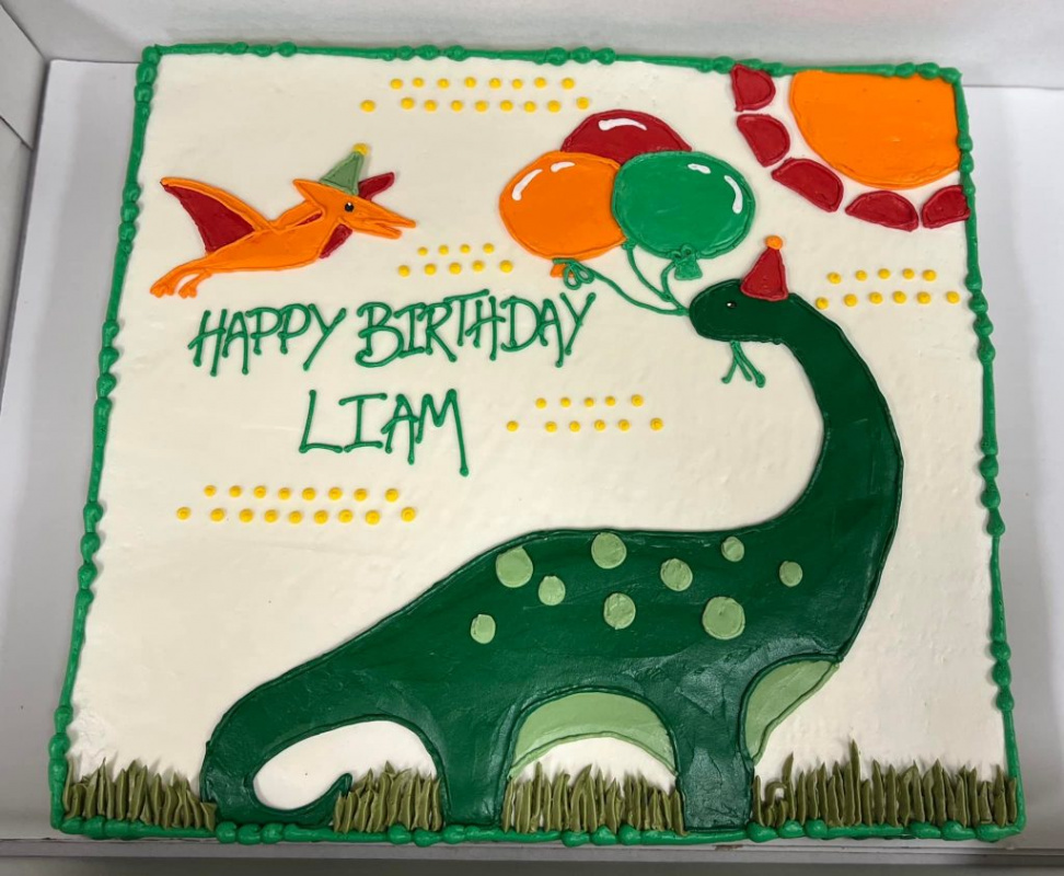Cute Dinosaur Cake - Grandma