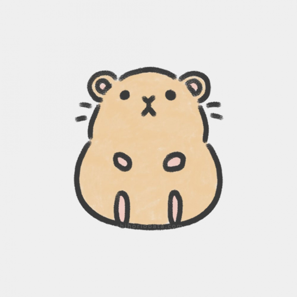 Cute Easy Hamster Drawing Ideas