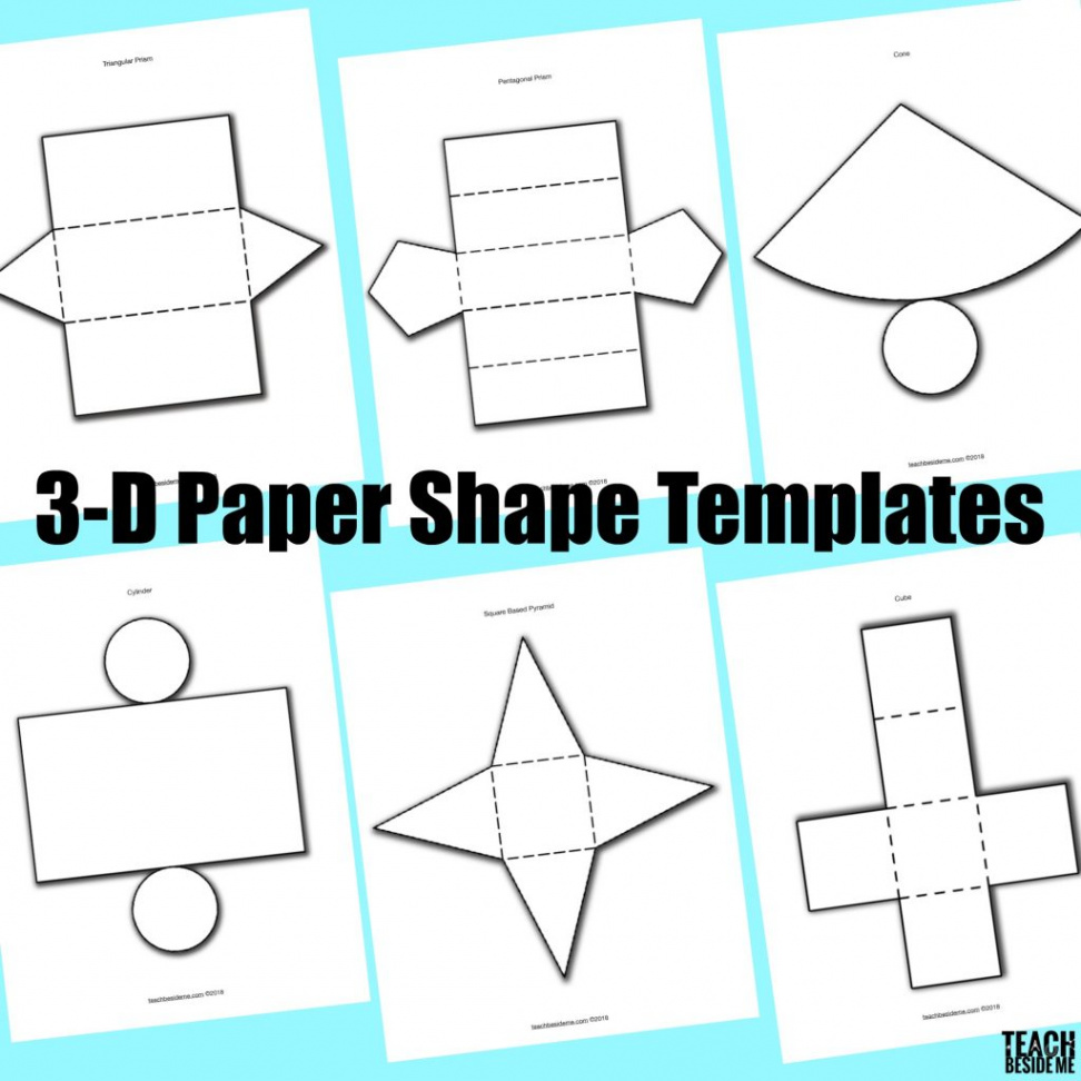 -D Paper Shape Templates