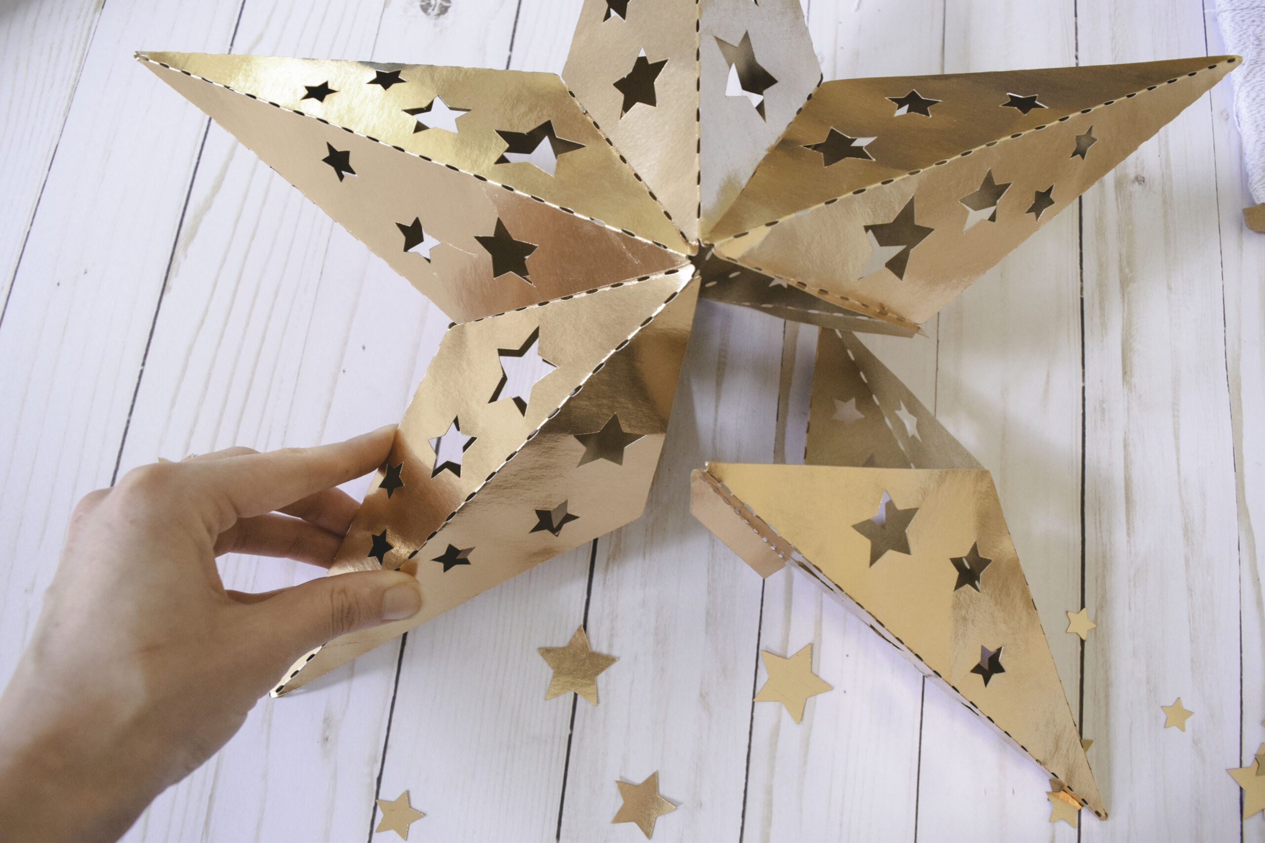 D Paper Star Template: Paper Star Instructions and Free Template