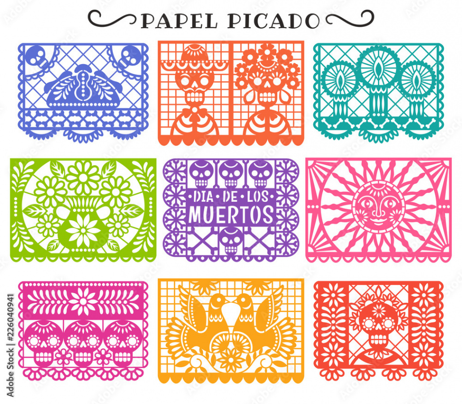 Day of the Dead. Papel Picado