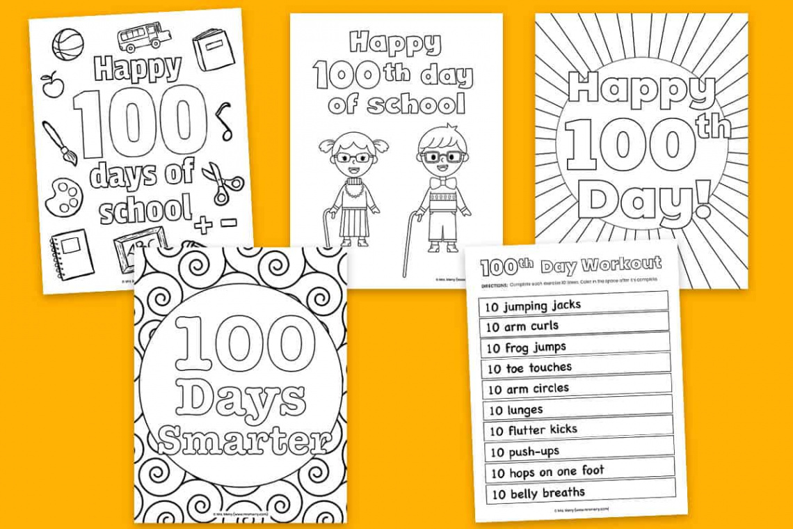 Days of School Activities & Coloring Pages  Free Printables