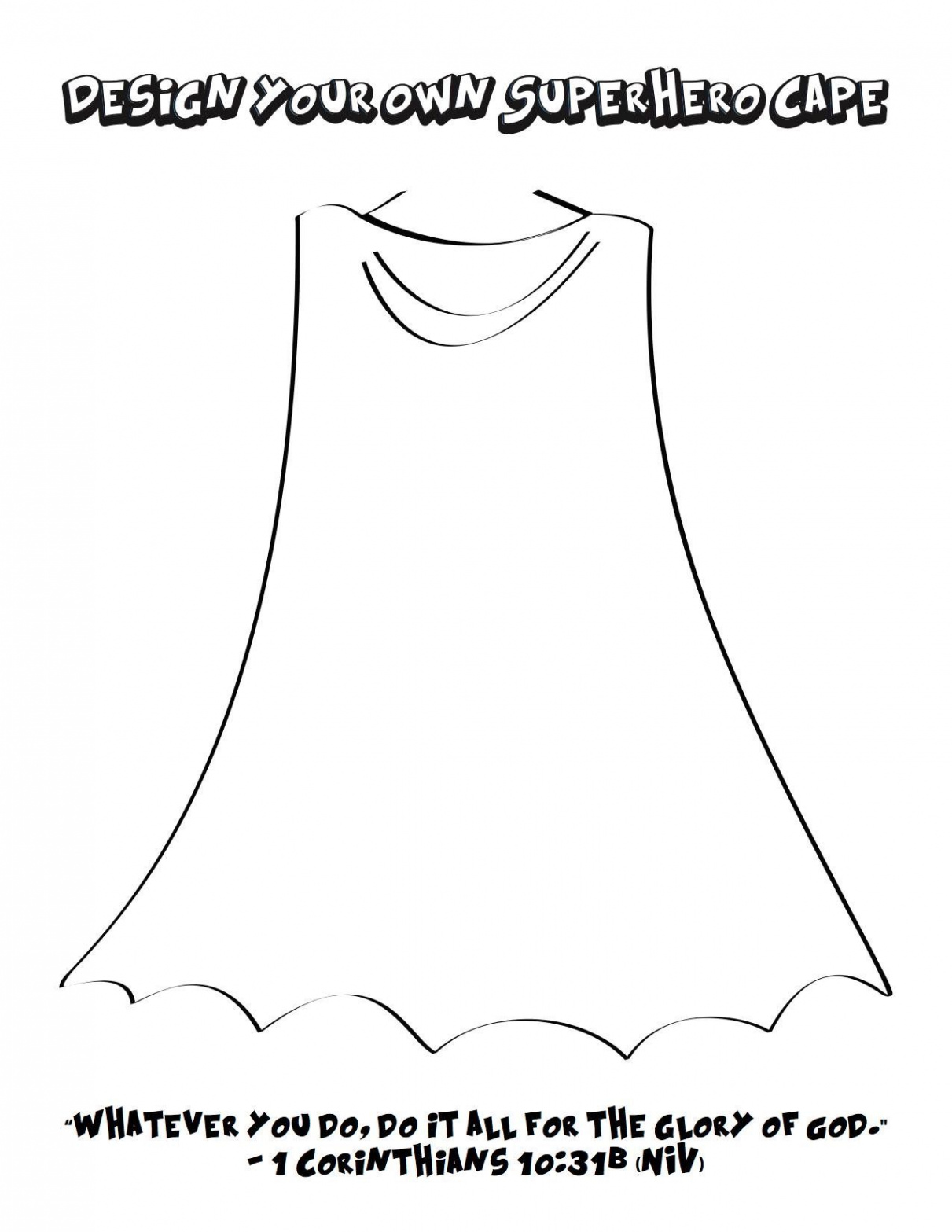 Design your own superhero cape  Design your own superhero