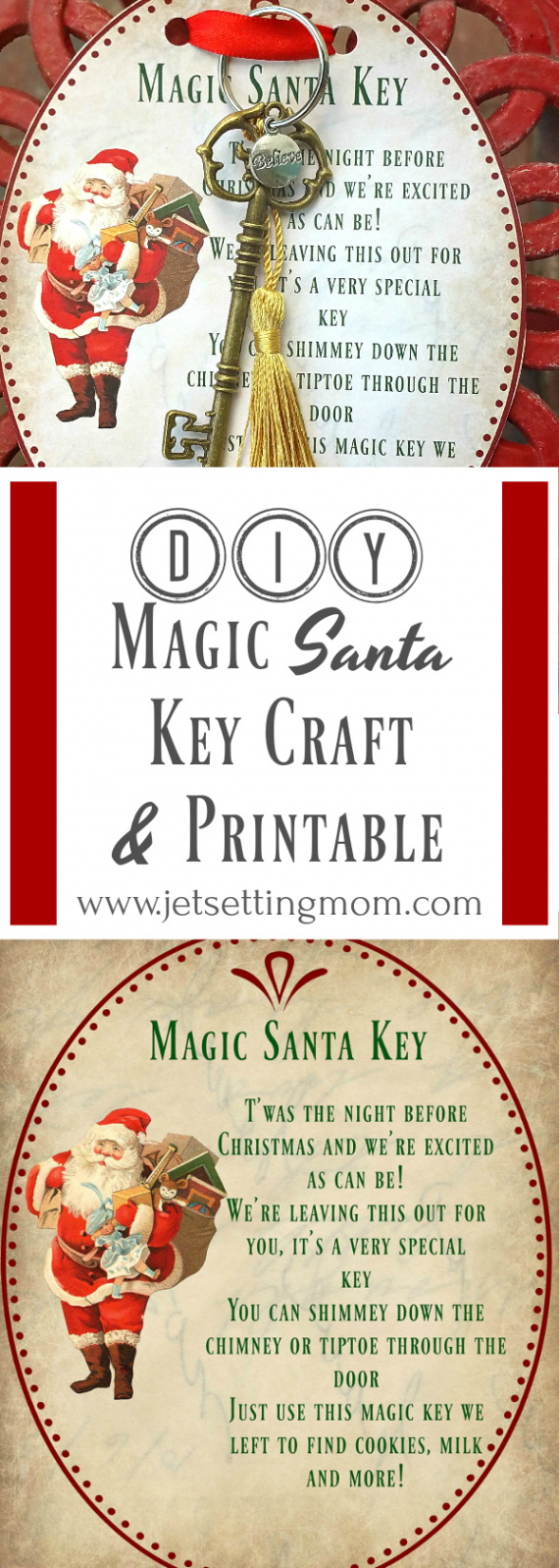 DIY Christmas Crafts: Magic Santa Key How-To & FREE Printable