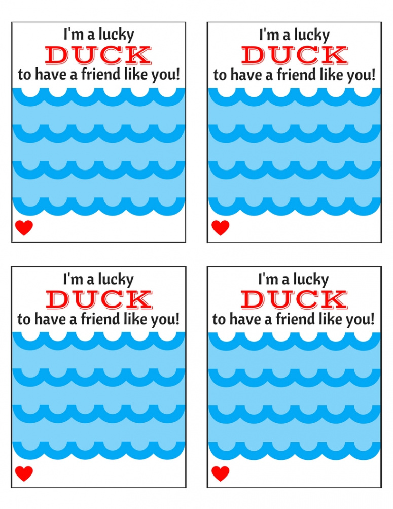 DIY Lucky Duck Valentine