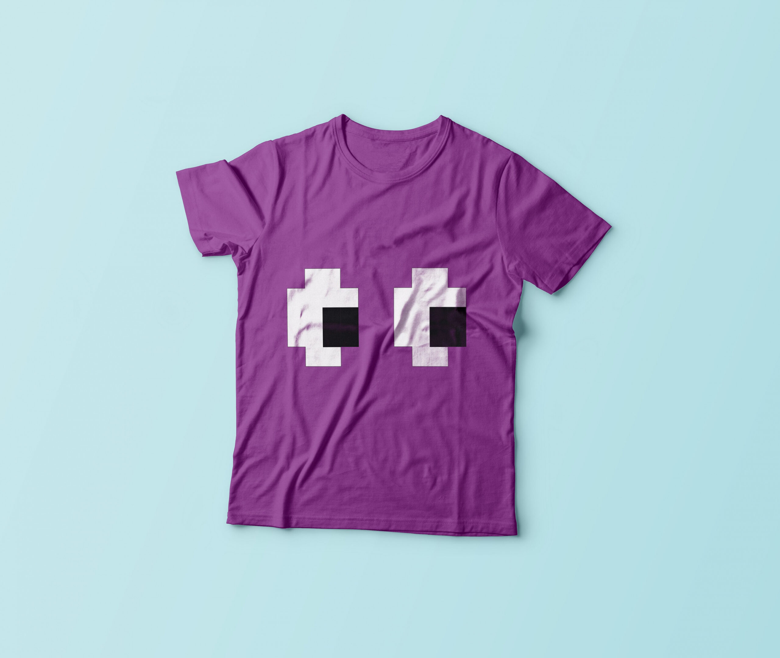 DIY Pacman Ghost Eyes Printable Iron-on for shirts - Includes cricut files