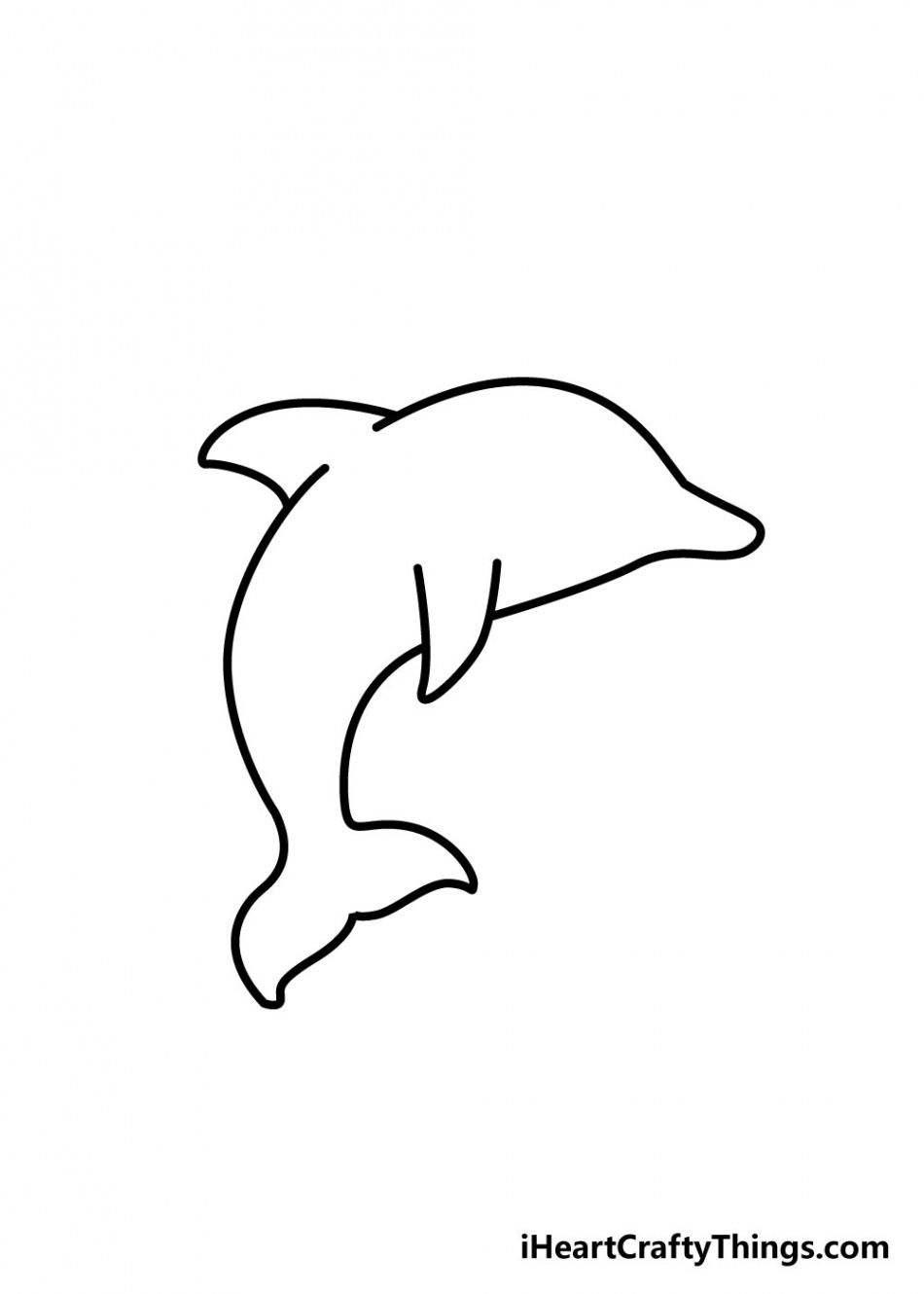 Dolphin Drawing - How To Draw A Dolphin Step By Step!