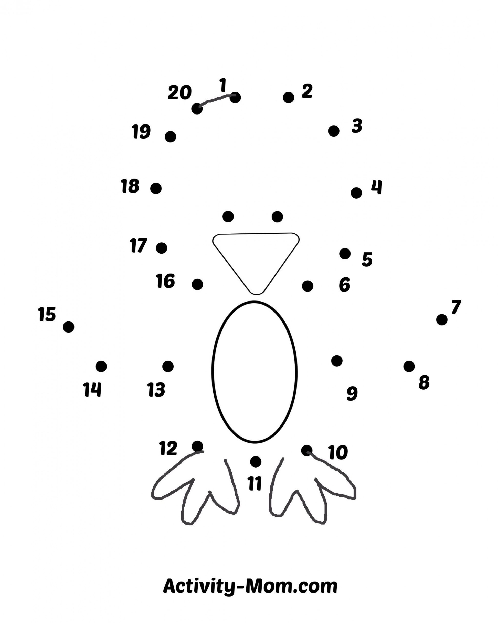 Dot to Dot Worksheets Numbers  to  (free printable) - The