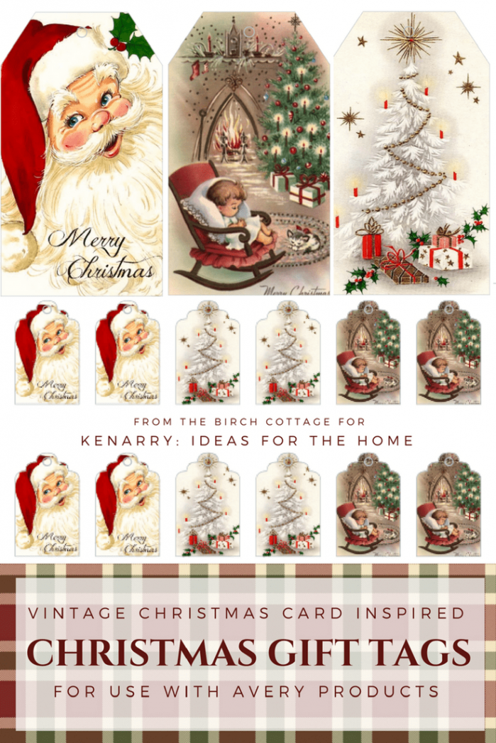 Download Free Printable Vintage Christmas Gift Tags for Holiday