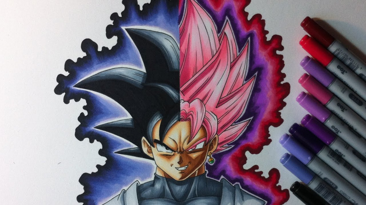 Drawing Black Goku - Black Goku SSJ Rose