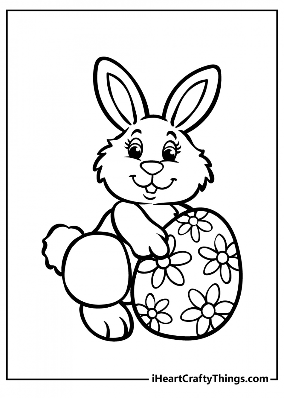 Easter Bunny Coloring Pages (% Free Printables)