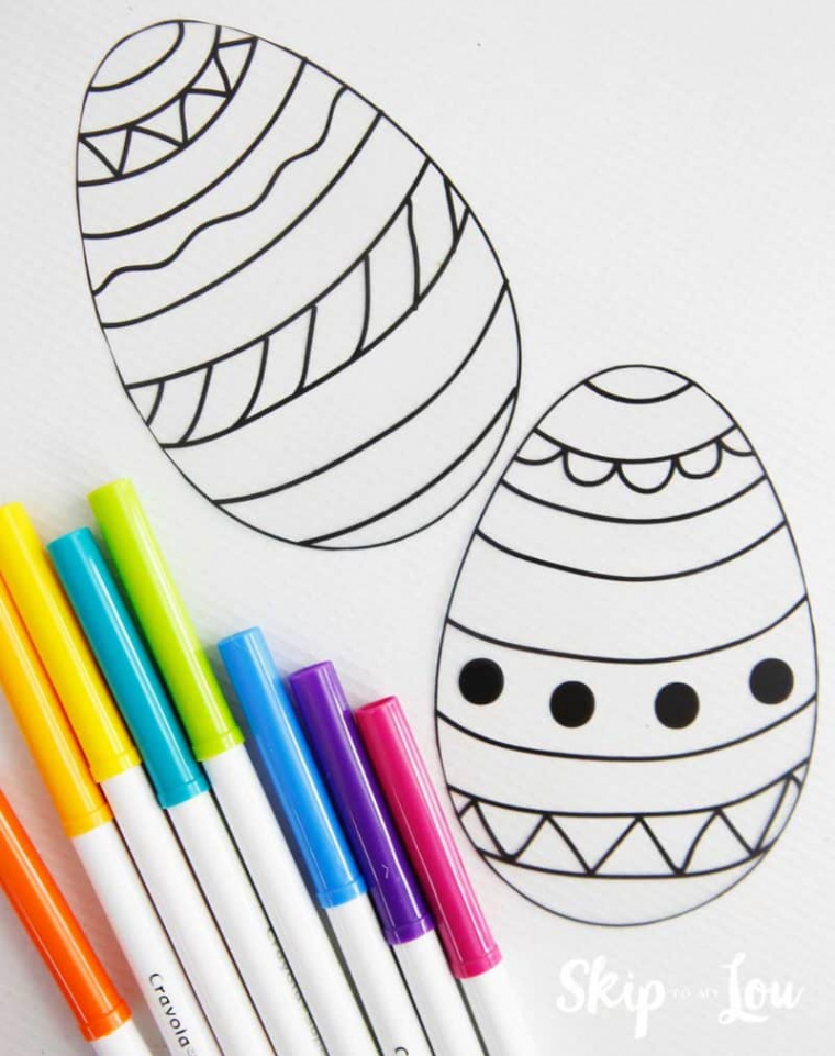 Easter Egg Templates with Pictures for FUN Easter Crafts  Skip To