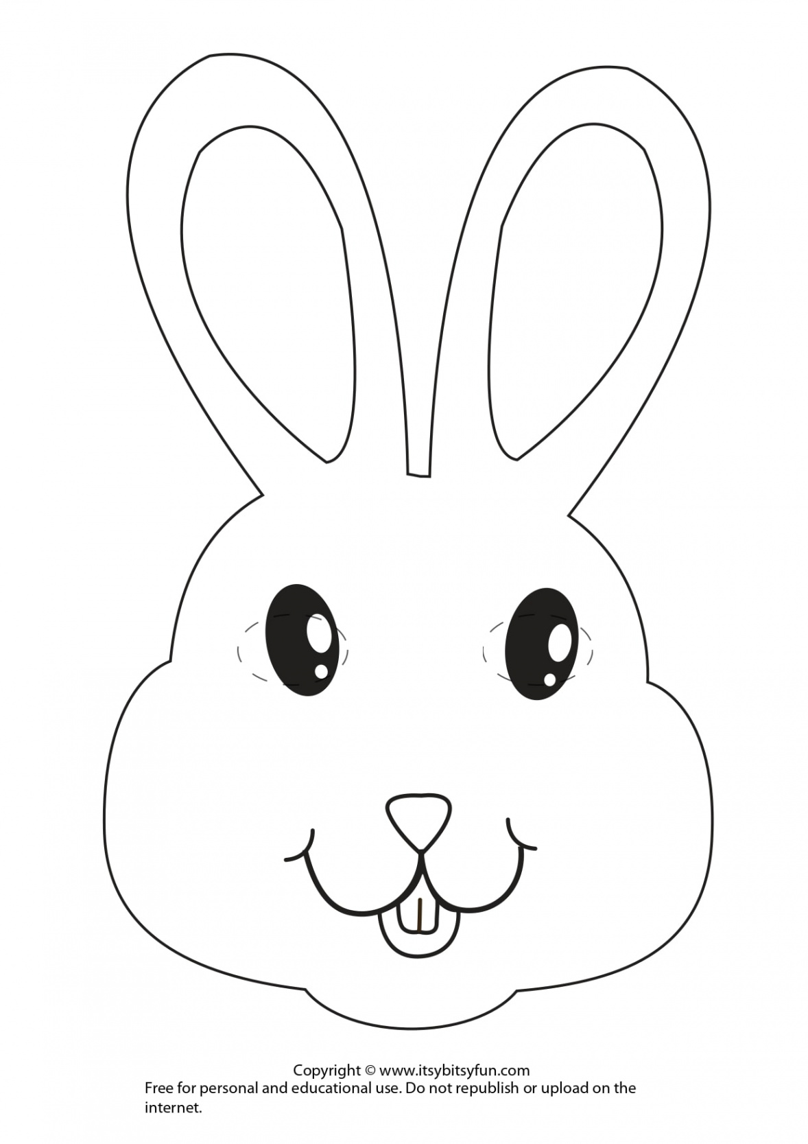 Easter Masks - Bunny Rabbit and Chick Template - Itsy Bitsy Fun