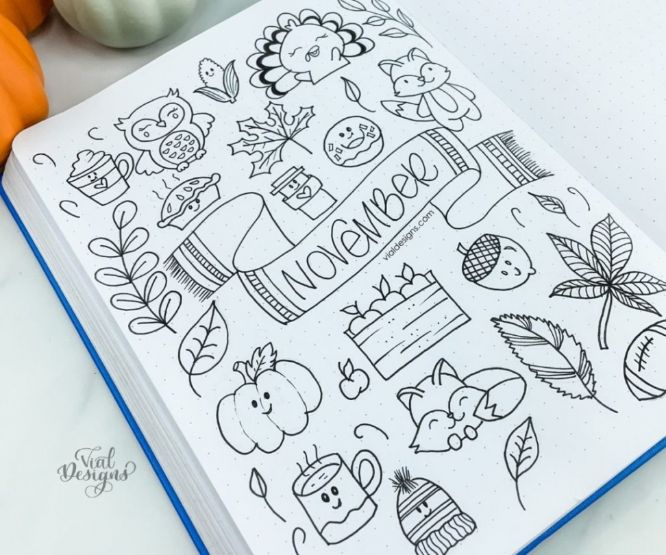 EASY FALL DOODLES IDEAS - Vial Designs