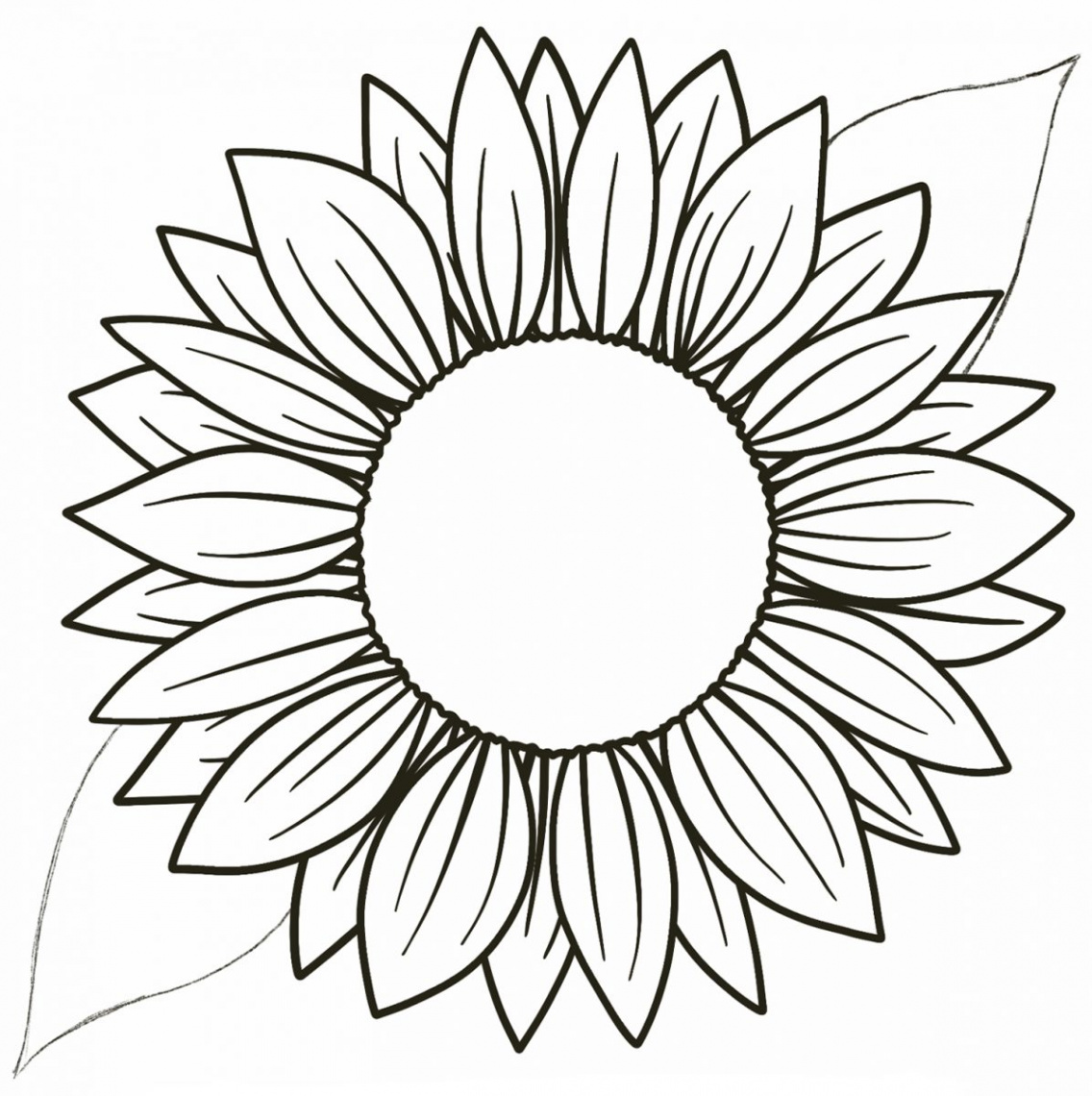EASY How to Draw a Sunflower - Easy Tutorial for Kids