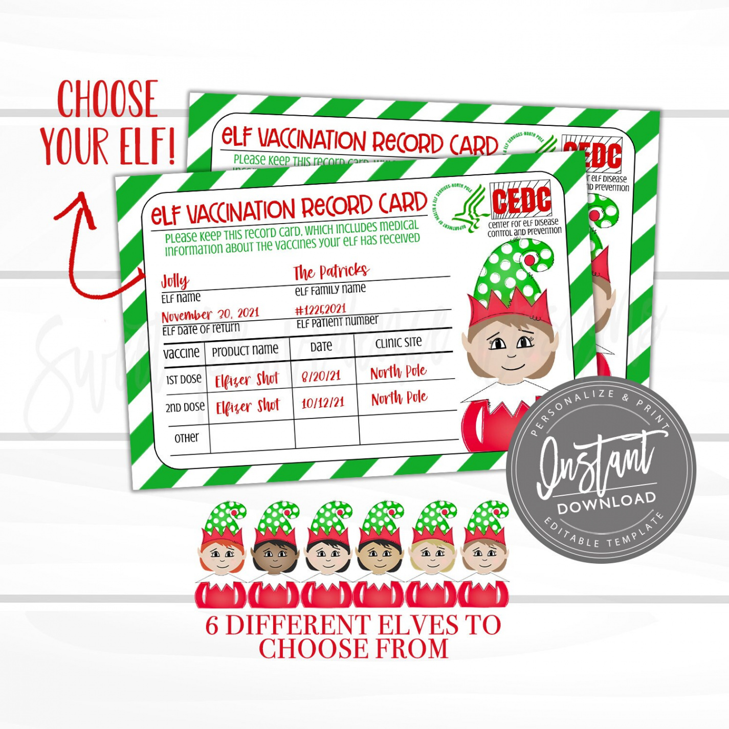 Editable Elf Arrival Letter Editable Elf Welcome Note  - Etsy