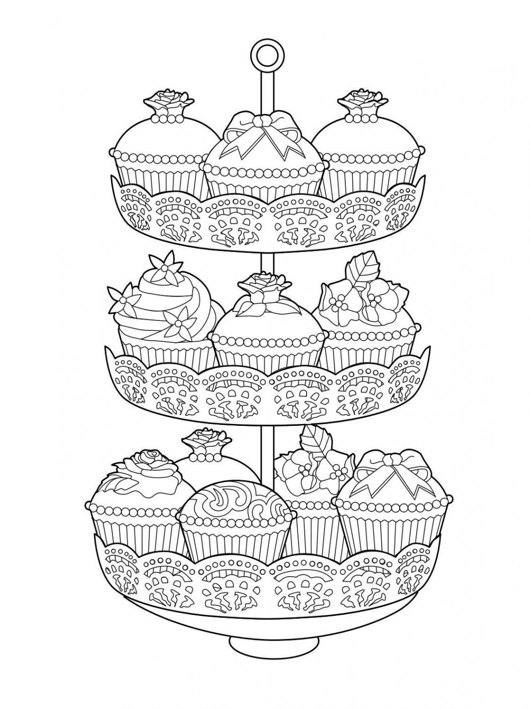 Elegant Tea Party Coloring Book  Coloring pages, Coloring books