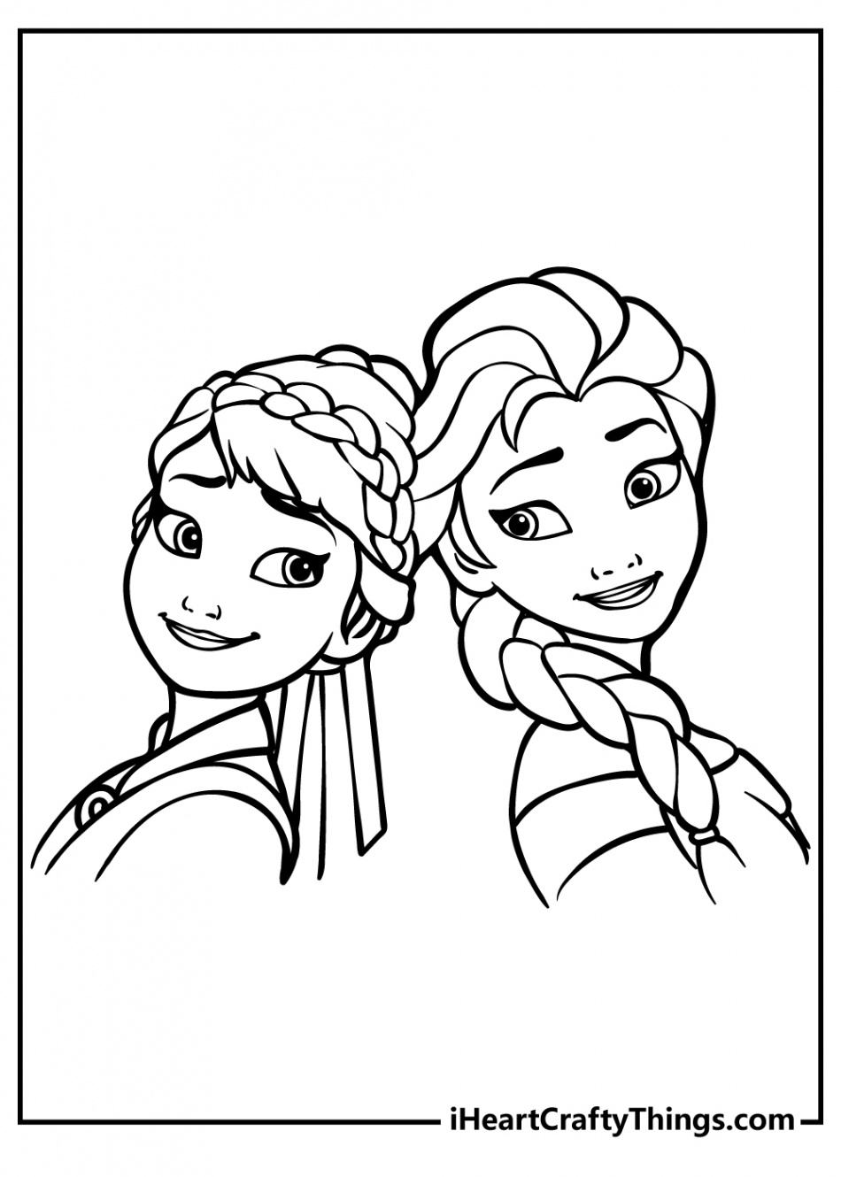 Elsa And Anna Coloring Pages (% Free Printables)