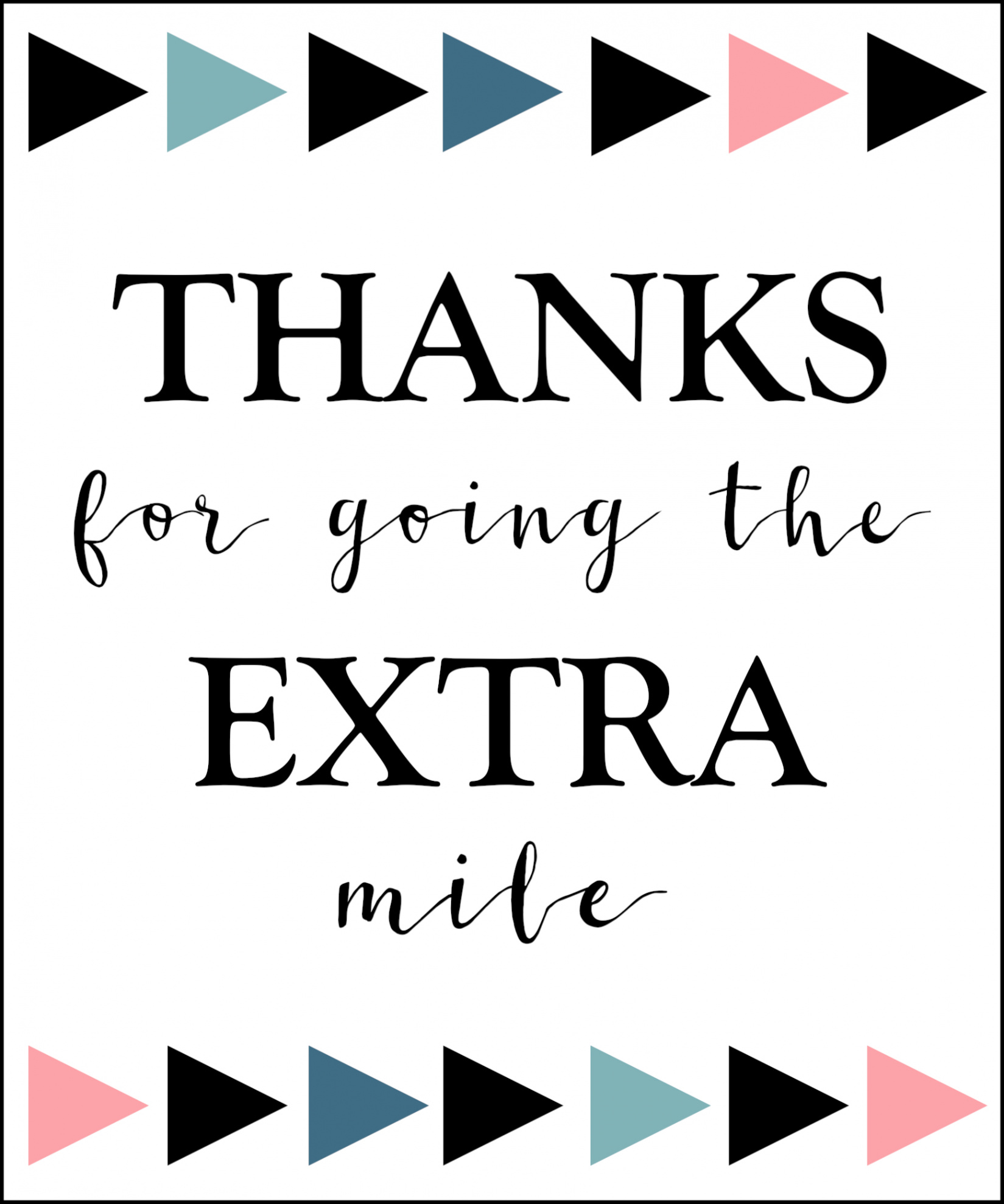 Extra Gum Thank You Printable - Paper Trail Design