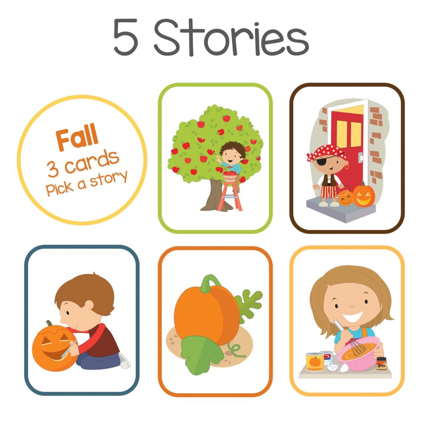 Fall Printable Sequencing Cards for preschool — SLP