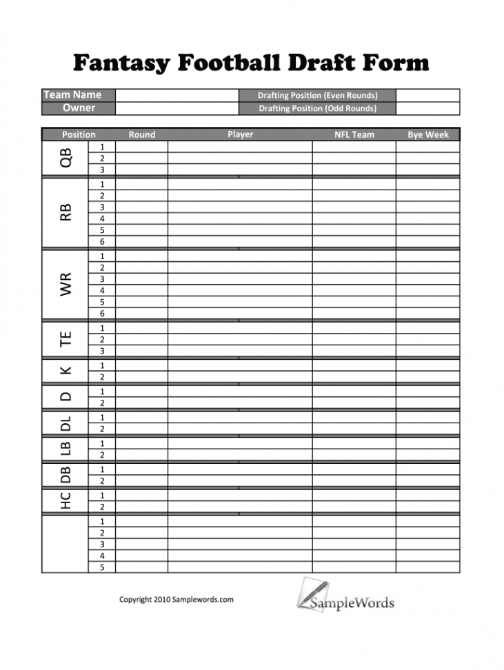 Fantasy football sign up sheet: Fill out & sign online  DocHub