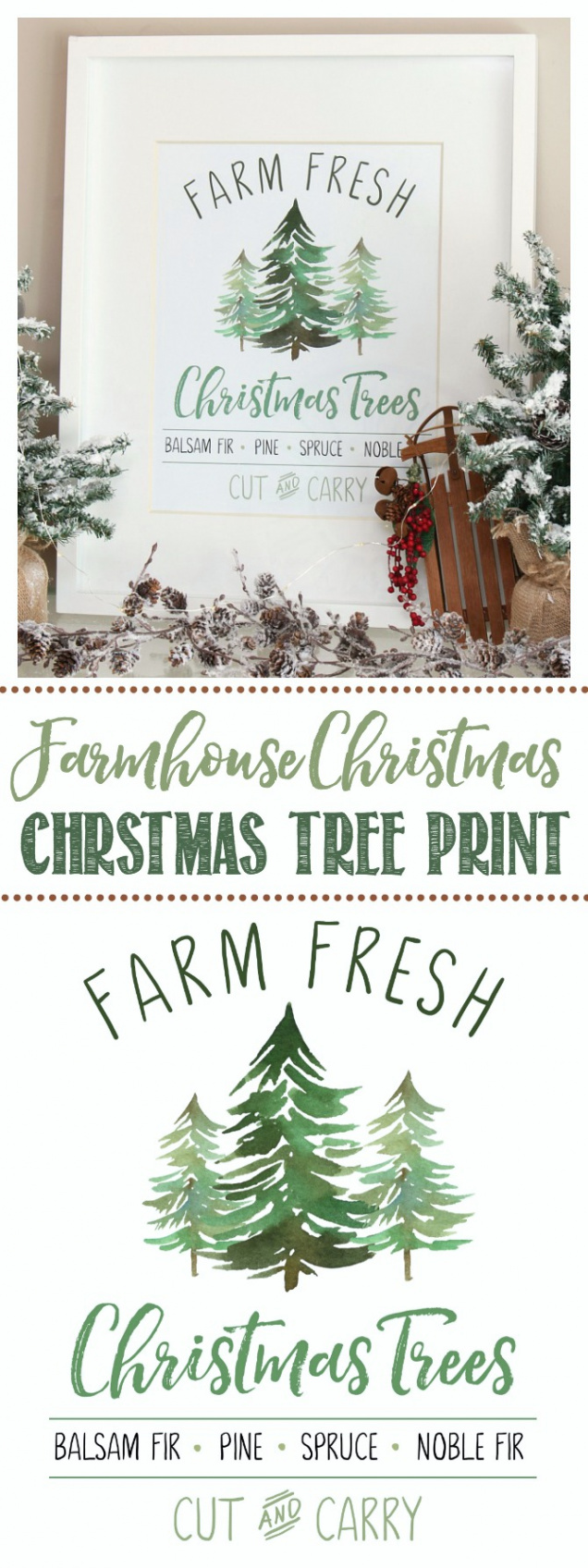 Farm Fresh Christmas Trees Free Christmas Printable - Clean and