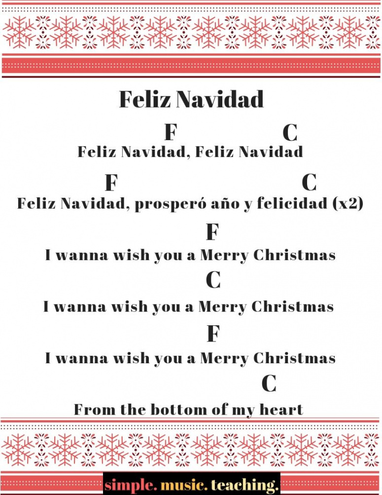 Feliz Navidad Ukulele  Ukulele songs, Christmas ukulele songs