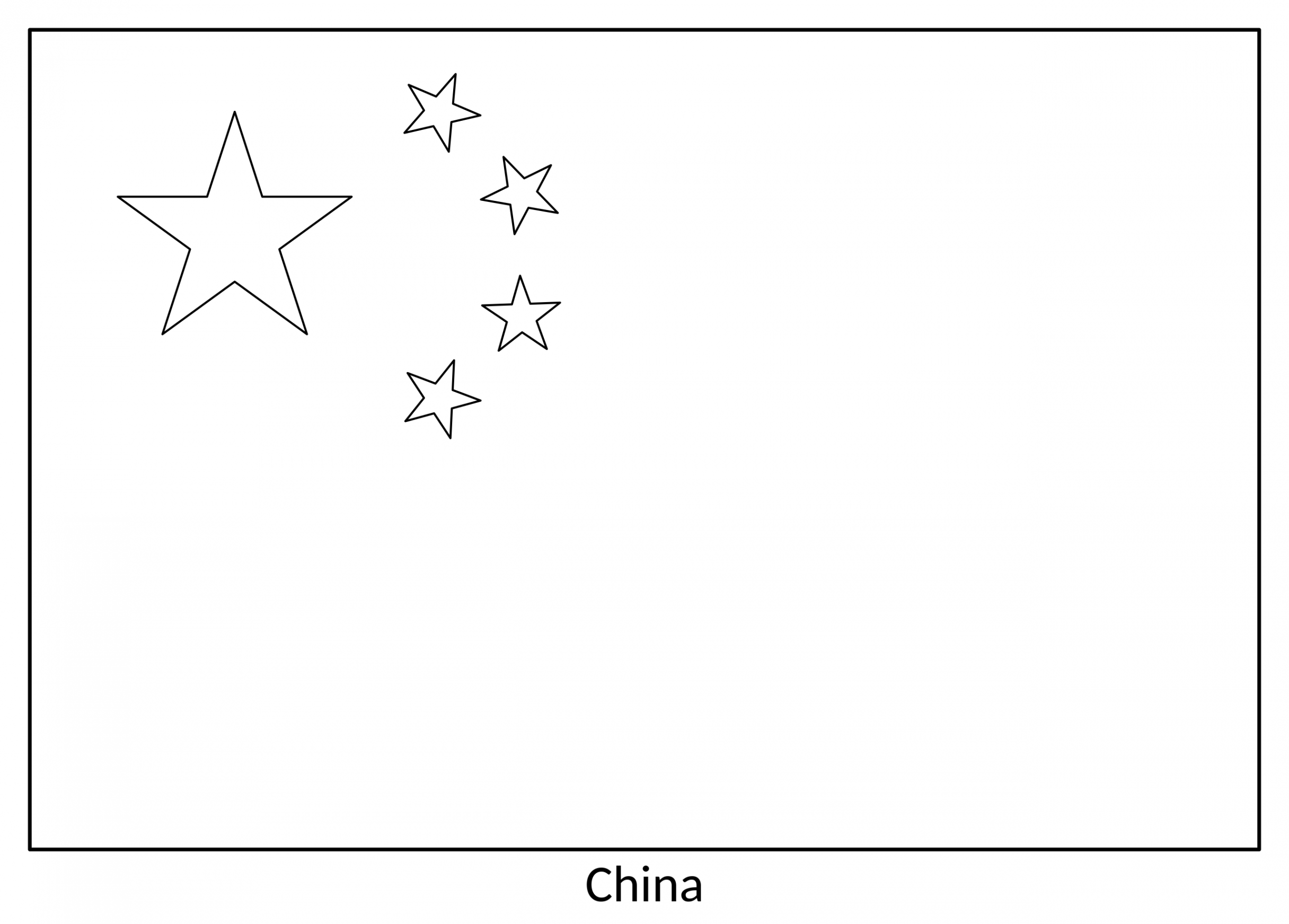 File:Flag of China (colouring page)