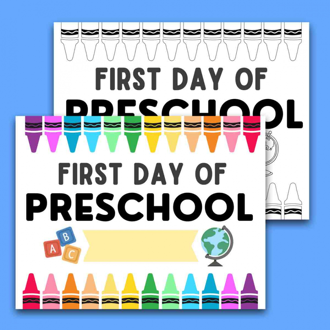 First Day of School Signs (Free Printable) - MindyMakes