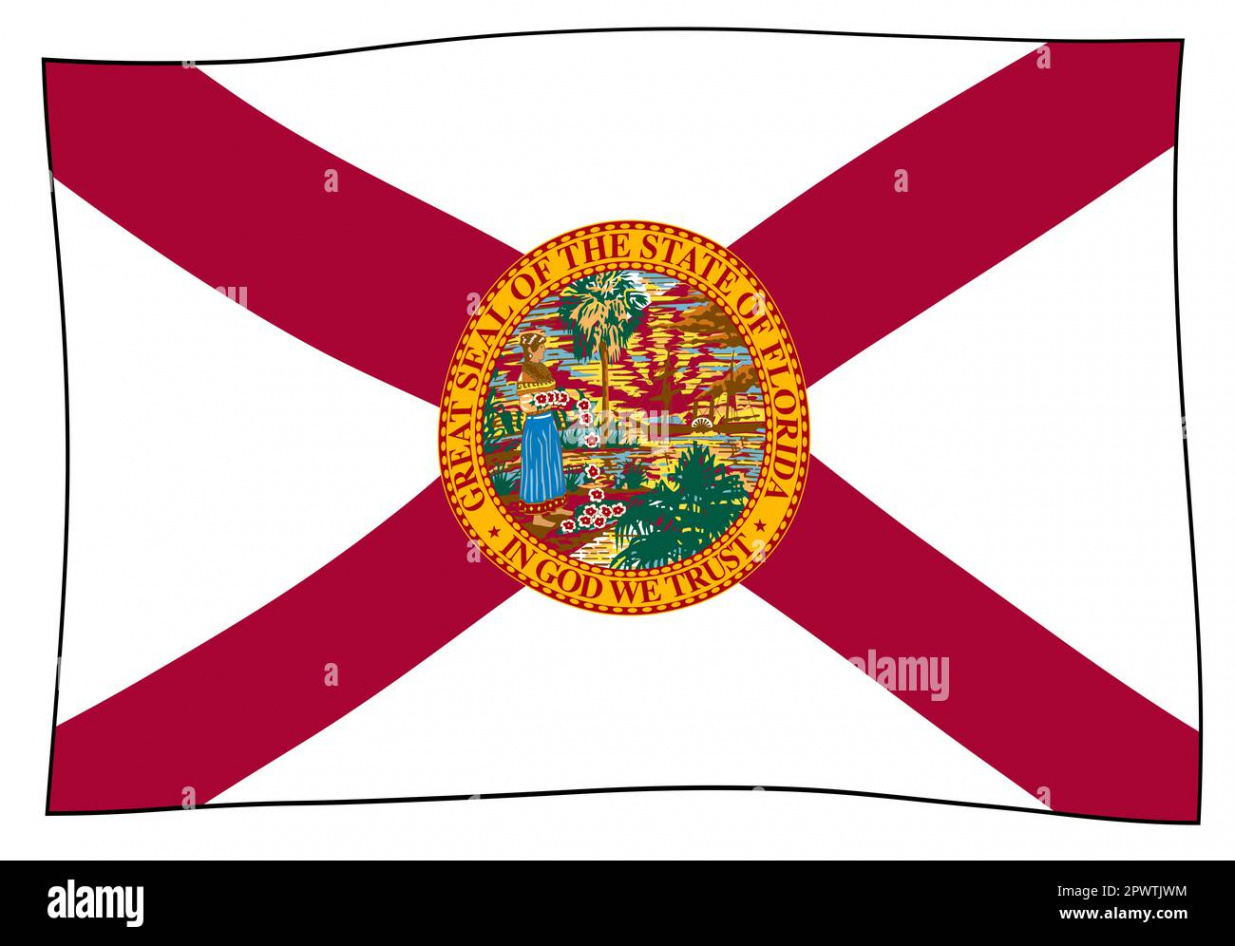 Flag of the florida Cut Out Stock Images & Pictures - Page  - Alamy