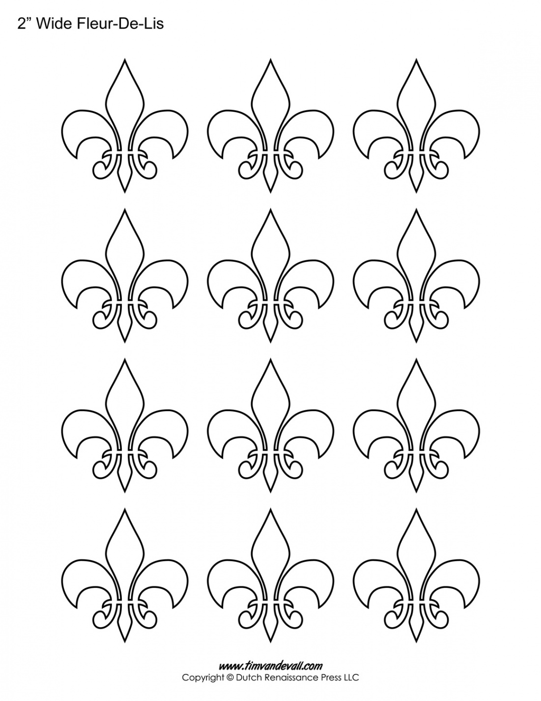 Fleur De Lis Template – Tim