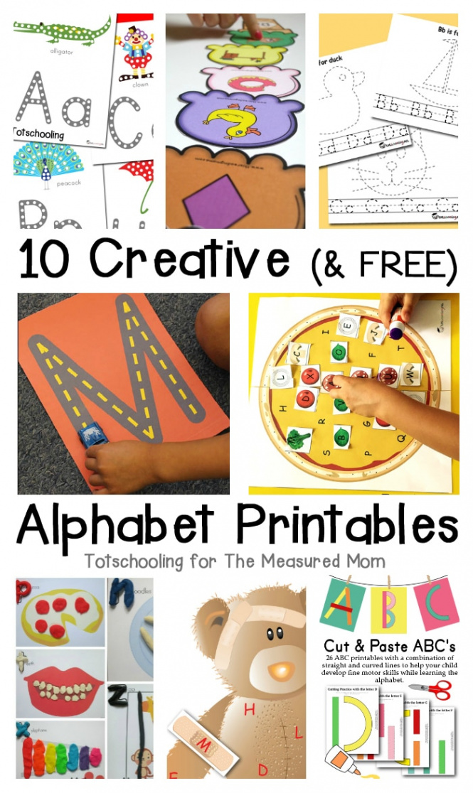 free alphabet printables - The Measured Mom