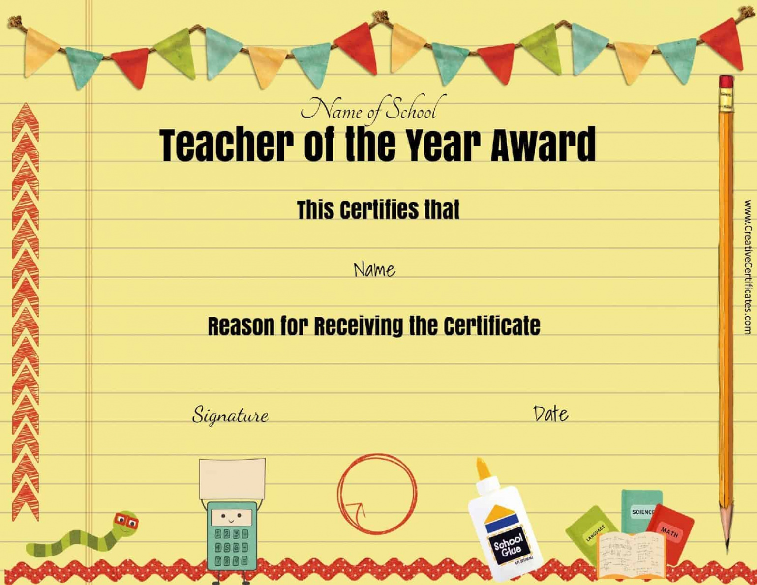 Free certificate of appreciation for teachers  Customize online