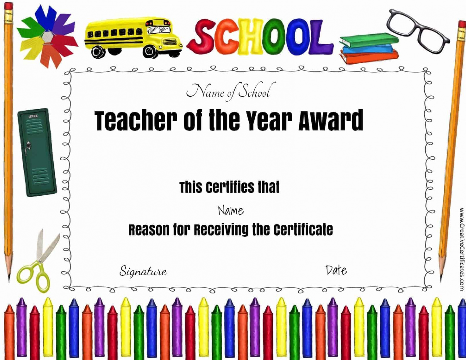 Free certificate of appreciation for teachers  Customize online