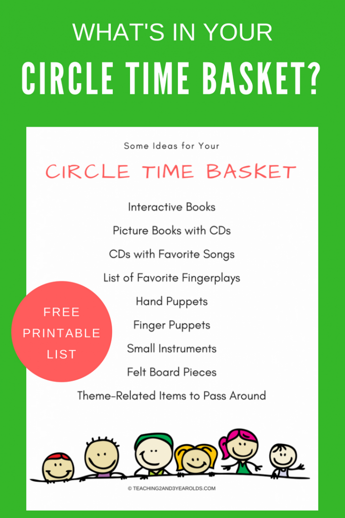 Free Circle Time Printable  Preschool circle time, Preschool