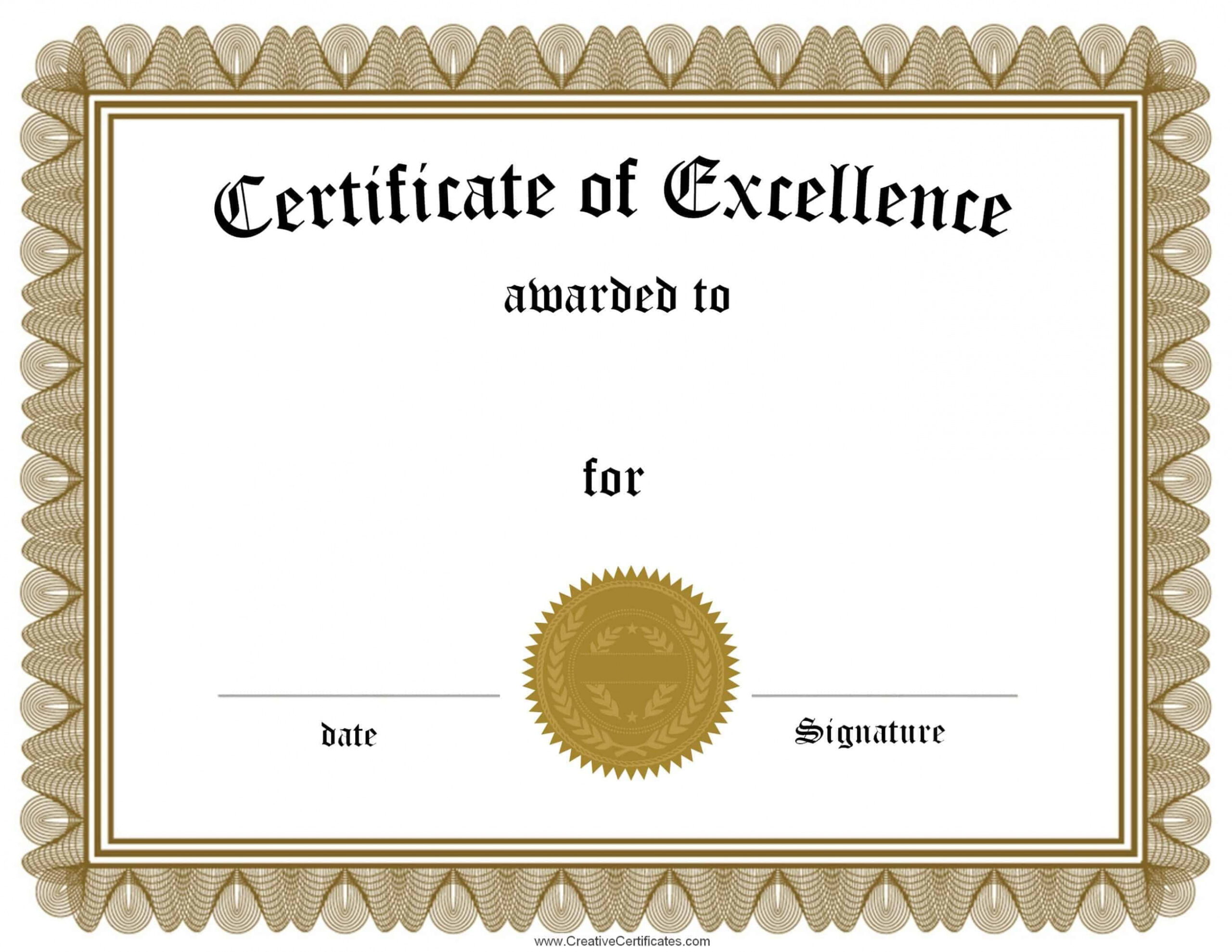 Free Customizable Certificate of Achievement  Editable & Printable